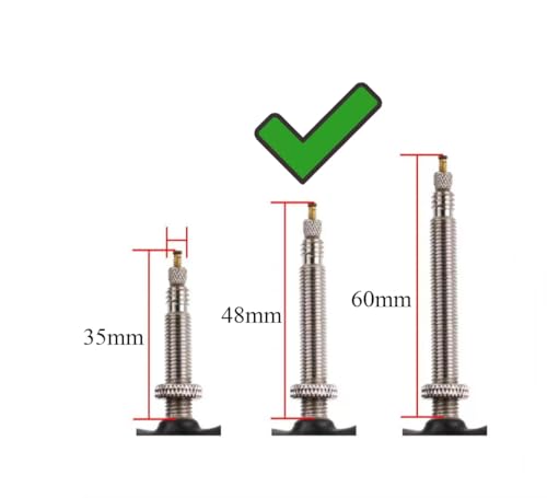 Cámaras de bicicleta 700x23 evitan pérdidas de aire con válvula Presta de 48mm 3
