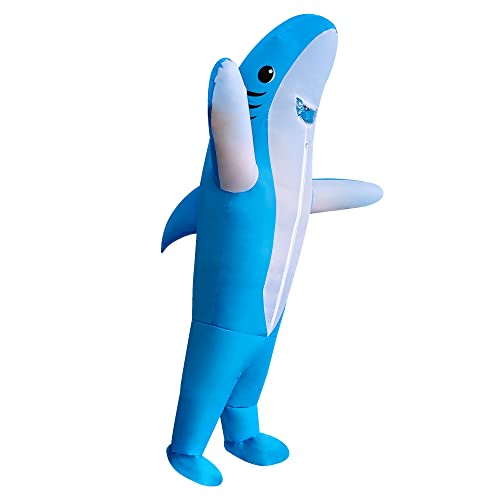 3 Packs Inflatable Costume for Adult Inflatable Halloween Costumes Blow Up Costumes for Party (Shark)3