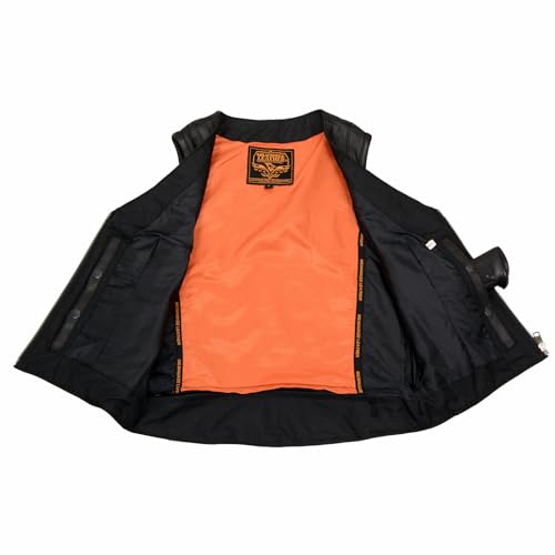 Image of Milwaukee Leather Premium Motorcycle Biker Rider Leather Vest for Women |LKL|ML|MLL|SH