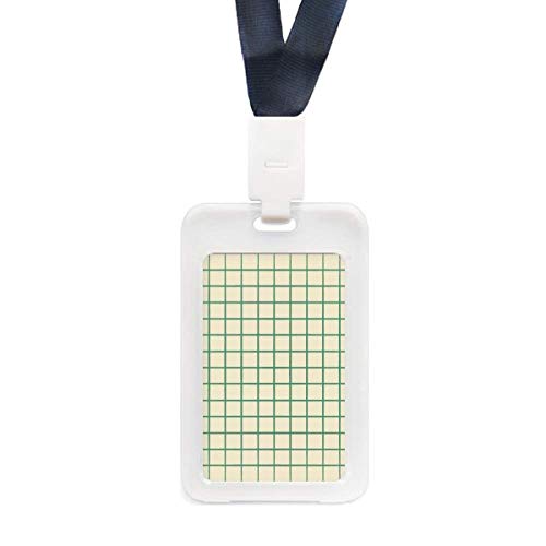 Étui de protection transparent pour cartes d'identité PVC blanc et vert