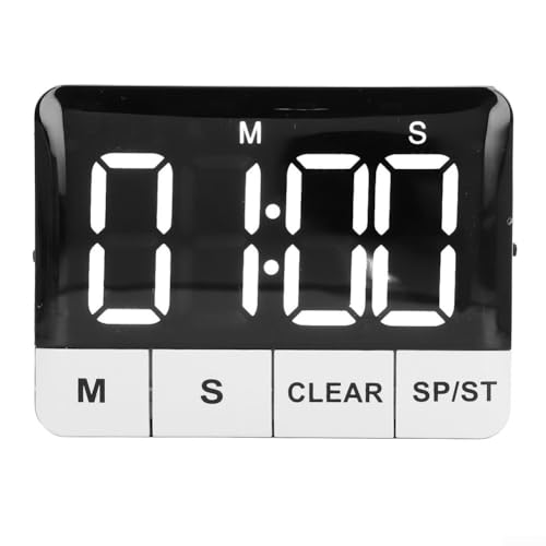 Temporizador magnético de cocina con cuenta regresiva digital y alarma fuerte de 120 dB, adecuado para cocinar, estudiar, entrenar y rastrear el tiempo en varios ajustes