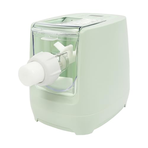 Electric Pasta Maker Machine with 13 Molds, 260W Noodle Maker for Fresh Homemade Pasta, Spaghetti, Dumpling Skins, Compact, Safe, Easy to Clean (Green, 110V US Plug)