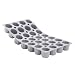 Produktbild de Buyer - Form mit 28 Mini-Canelés Bordelais ELASTOMOULE aus Silikonschaum - Durchmesser 3,5 cm, 30 x 17,6 cm - 1856.01D