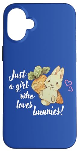 Womens Kids Chibi Just A Girl Who Loves Bunnies Bunny Lover �X�}�z�P�[�X iPhone 16 Plus �p
