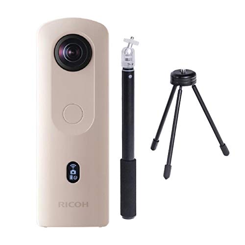 Ricoh Theta SC2 360-Degree 4K Spherical VR Camera (Beige) Bundle with Ricoh Selfie
