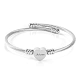 RQUOIRE mom bracelet mothers day for mom gifts,birthday gifts Love Bracelet Personalized,stainless steel birthday for women (Gift for Mom)