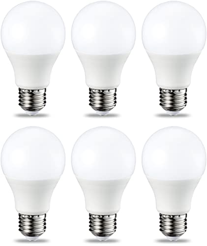 Amazon Basics E27 LED Lampe, 9W (ersetzt 60W), warmweiß, dimmbar - 6er-Pack