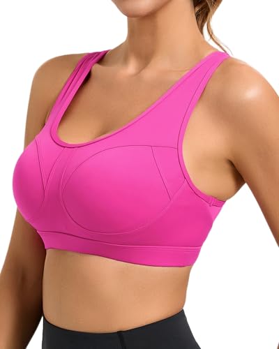 Image of RUNNING GIRL Sports Bras for Women High Support Moulded Cup High Impact Sports Bras Racerback Workout Running Yoga Bra