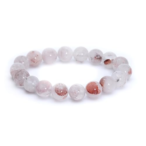 Bracelet quartz rose naturel 8mm perles de l Himalaya unisexe ajustable