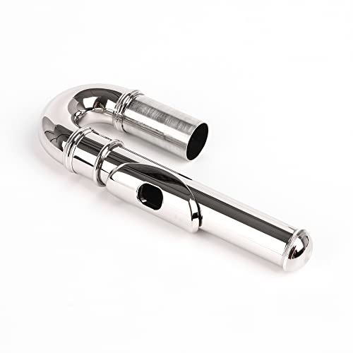 Lovermusic M8191210011 Silver Joint Diameter 0.79Inch Nickel-Plated Flute Curved Head Joint Musical Accessories thumb #2