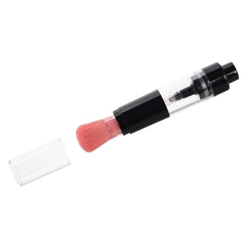 FOMIYES Blush Brush with Pressed Powder Bottle Portable Foundation Applicator for Highlight Contour and Blush Makeup Travel Friendly Cosmetic Tool Hair