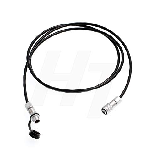 Cable Weipu de 2 pines macho hembra de extensión para Blackmagic Pocket Cinema Camera 4K 1m
