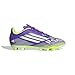 adidas F50 Club Firm Multi Ground Sneaker, Purple Rush/White/Lucid Lemon, 4 US Unisex Big Kid
