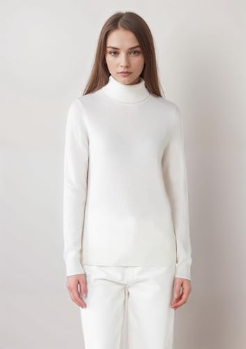 Cashmere Turtleneck Sweater for Women - 100% Pure Mongolian Cashmere Pullover3