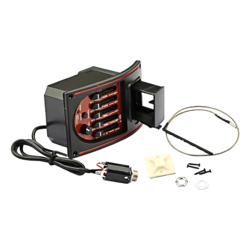 BESPORTBLE 1 Set Guitar Equalizer Pickup Device Kit User Friendly Controls for Seamless Compatible with Various Instruments for Musicians Seeking Optimal Sound Performance