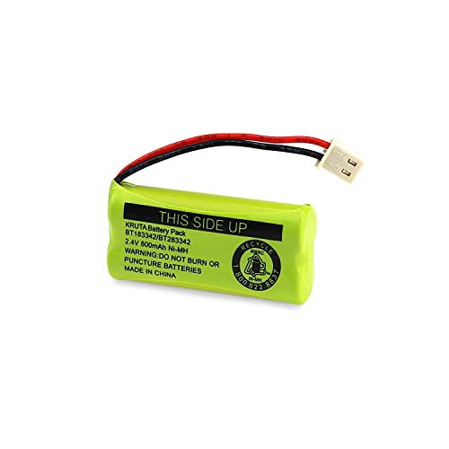 Bt183342/Bt283342 2.4V 800Mah Ni-Mh Battery Pack, Also Compatible With At&T Vtech Cordless Phone Batteries Bt166342/Bt266342 Bt162342/Bt262342 2Sn-Aaa40H-S-X2 #TOP1