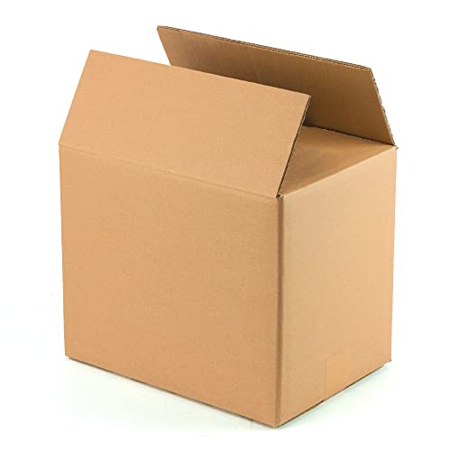 Packung mit 20 Kartons mit Klappen aus zweiwelliger Wellpappe für Verpackung oder Transport von hoher Schutz. Maße: 31 x 22 x 25 cm. Verpackung mit zerbrechlichen und schweren Produkten.