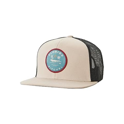 Rip Curl Destinations Trucker Hat, Mesh Back Cap, Snapback for Men, Adjustable, Khaki Cover