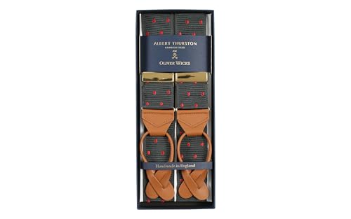 Image of Oliver Wicks Albert Thurston Suspenders for Men, Handmade in England, Premium Quality