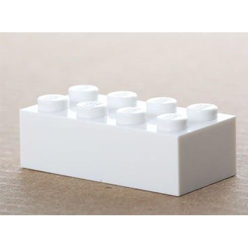 LEGO 100x weiße Basic Steine 2x4 (3001) Neu