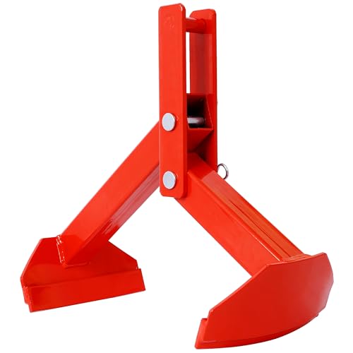 Tomkate Drum Lifter, Vertical Drum Clamp for 55 Gallon Steel Drums, 1100lbs Capacity, Easy Loading/Unloading Tool for Warehouse & Industrial Use – Red