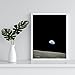 Earthrise – Apollo 8 NASA Photo from the Moon by Burro Art Studios – Historic Space Wall Art –Unframed Print – Lunar Earth View for Home or Office (8x10)