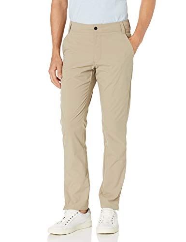 Photo 1 of Amazon Essentials Men's Skinny-fit Hybrid Tech Pant 38W x 32L Light Khaki Brown