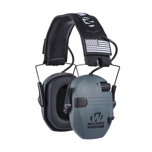 [Walker's Razor] �V���[�e�B���O�C���[�}�t �d�q�� �h���C���[�}�t NRR23dB �W���@�\�t�� �����ጸ ���o�ی�w�b�h�Z�b�g AUX�Ή� �܂肽���ݎ� �����\�w�b�h�o���h �y�� �ˌ��E��E��Ɨp (�O���[)