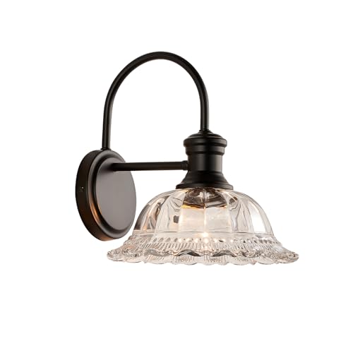 Image of HDDFL Wall Scones Matte Black Wall Lighting Fixture Modern Indoor Lamp for Bedroom Living Room Door Header