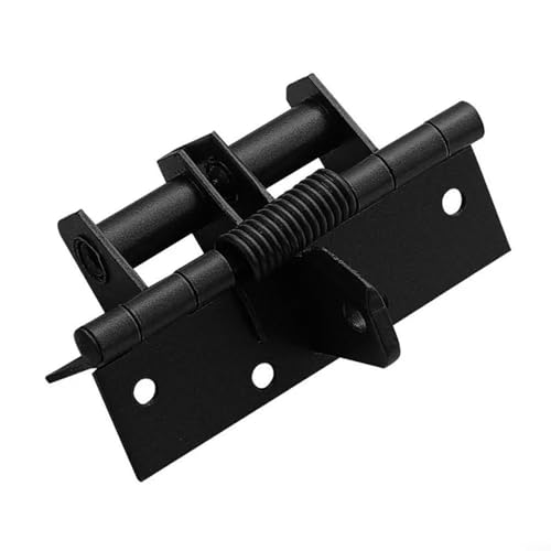 Cierrapuertas de cierre automático oculto, seguro y estéticamente agradable (negro)