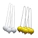 Menolana 6X Ladder Balls Diameter 42mm Easy to Use Practical Outdoor Lawn Yard Backyard Game, 3 Yellow and 3 White