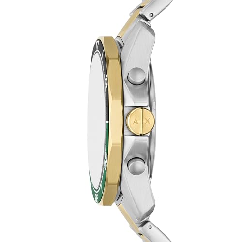 Image of Armani Exchange A|X Dive-Inspired Stainless Steel Watch for Men