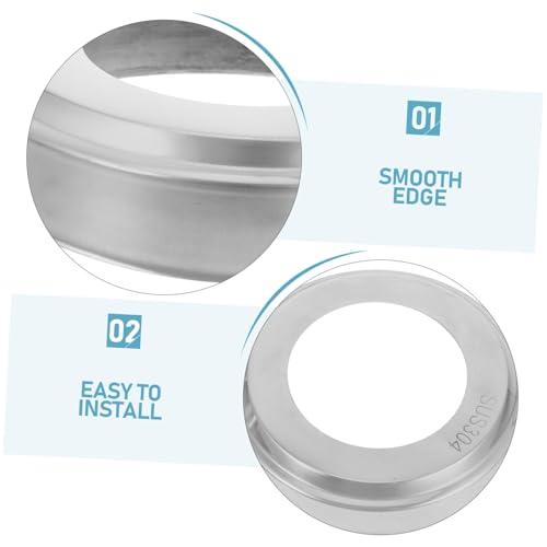 4 tapas de acero inoxidable para escalera de piscina miniatura 3
