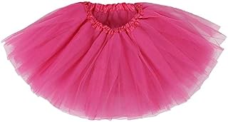Ksnnrsng Women's Teen Adult Classic Elastic 3 or 5 Layered Tulle Tutu Skirt for Dress-up Parties Dancing
