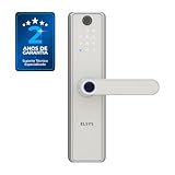 Fechadura Digital de Embutir, Wi-Fi com Biometria, Elsys, SAX, Prata - Abertura via Biometria, Senha Numérica, Aplicativo, Camera