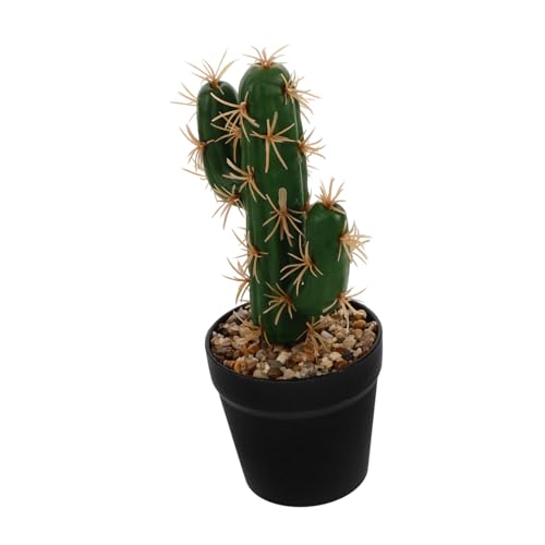 Abaodam Planta de Cactus Artificial Maceta de Plástico Decoración para Bonsái Falso y Práctico para Interiores y Exteriores
