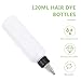 FRCOLOR 20pcs 120ml White round Squeeze Applicator Bottles with Pointed Mouth for Hair Dyeing and Precise Liquid Dispensing in Beauty and Laboratory Use