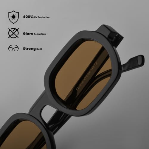 Image of SAM AND MARSHALL VELAR Sunglasses I 400UV Protection I Square Sunglass I Men & Women