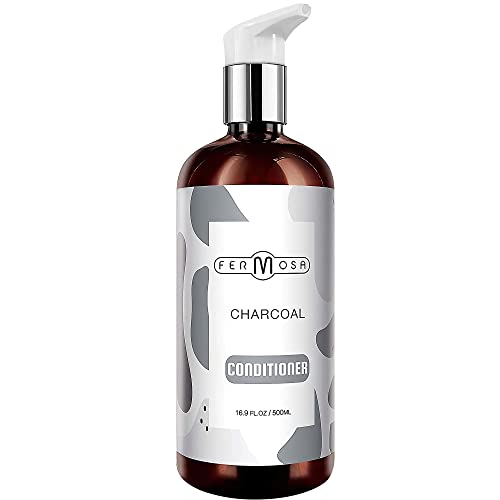 Fermosa Conditioner - Renewing Conditioner, Detox Clarifying & Cleansing Conditioner, Moisturizing & Nourishing, Anti Dandruff, Controls Frizz, Sulfate Free, 16.9 Ounce (Charcoal) #TOP21
