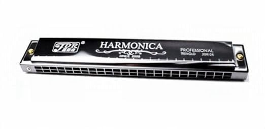 Image of Ketostics JDR MOUTH ORGAN | HARMONICA 24 HOLES (KEY OF C) BLACK FOR MUSIC LOVERS