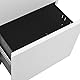 vidaXL Aktenschrank mit Rollen Rollcontainer Bürocontainer Schubladenschrank Büroschrank Stahlschrank Metallschrank Schrank Hellgrau 39x45x60cm Stahl