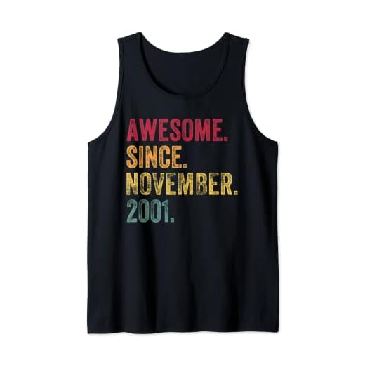 Impresionante desde noviembre de 2001 21 regalo de cumpleaños 21 años Camiseta sin Mangas