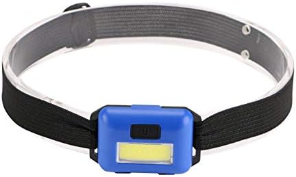 Headlight 2000LM Mini LED Headlight 3 * AAA batteries Headlamp for Camiping Hunting 3 Modes Flashlight forehead for Outdoor(Hortel�)