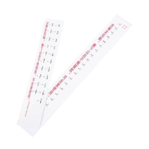 BESTonZON Guzheng Scale Post Stickers 2 Pieces Guzheng Notes Stickers for Beginner's Music Theory