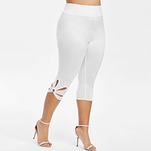 work pants for women yoga capri pants 4 way stretch workout leggings cutout-leg activewear bottoms l-5xl