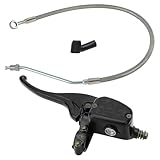 Front Brake Master Cylinder & Hose Line Compatible with Polaris Sportsman 2002-2006 Magnum Xpedition Trail Blazer Xplorer 2001-2006 Scrambler 2003-2013 Trail Boss 2002-2013 ATP, OEM# 2010196 2010238