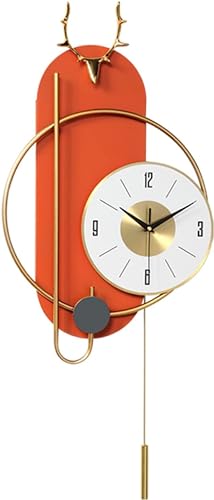 Horloge murale muet moderne 35x82cm avec mécanisme sans tique