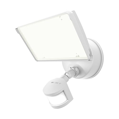 HALO TGS LED Motion Sensor High Output Single Square White Flood Light - image 1