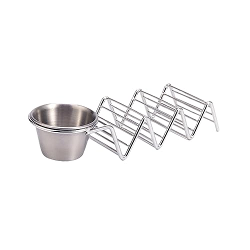 COLLBATH 304 Taco Rack Taco Stand up Holders Taco Holder Burrito Tortillas Taco Tray Holder Bandejas Para Comida Taco Server Mexican Food Taco Stand Rack Comal for Tortillas Taco Shell Tray