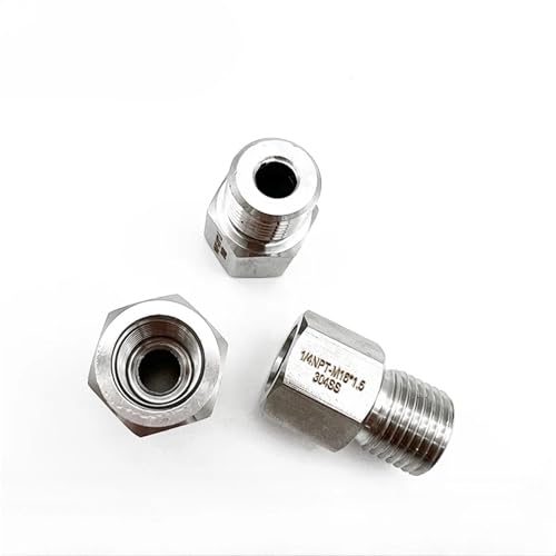 Buje reductor hexagonal de acero inoxidable 304 M16x1.5 macho resistente 4